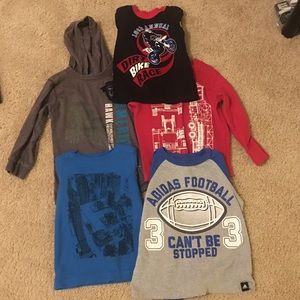 5 boys size 3t long sleeve shirts