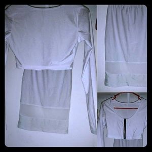 Bright white Skirt&Shirt set.