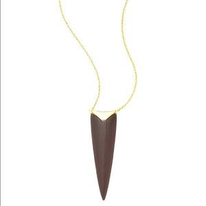 Alexis Bittar Black Spear Necklace