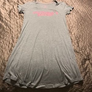 GREY and Pink Victoria's Secret Cotton Sleepshirt