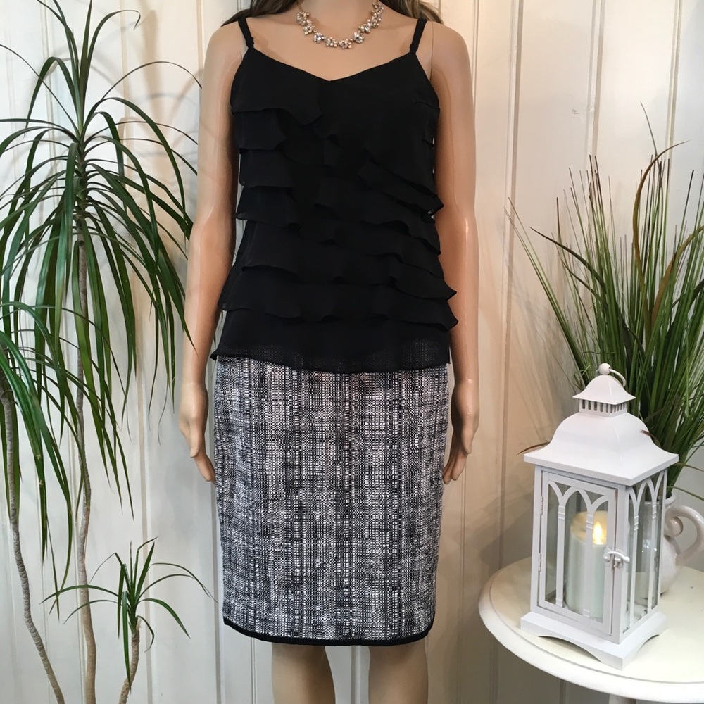 NWOT TALBOTS TWEED PENCIL SKIRT - Picture 6 of 7