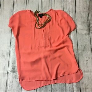 Peach blouse