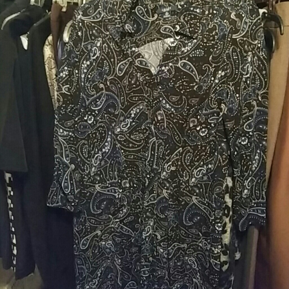 Chaps paisley dress