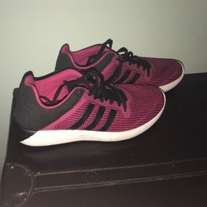 Pink and Black women's adidas sneaker