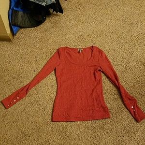 Bke wine colored lace long sleeve