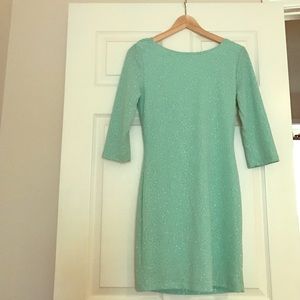 Teal Sparkle Dress