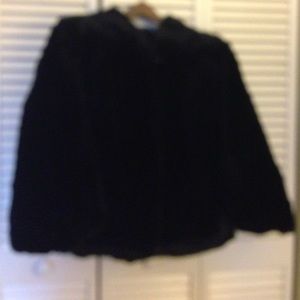 Vintage seal skin cape and muff