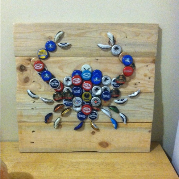 Accessories - Bottle Cap Crab Decor