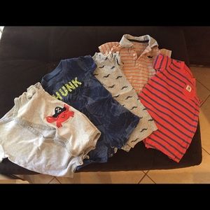 Baby boy 12 month romper bundle of 5