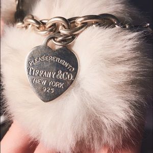 *Probably Faux* Tiffany Heart Tag Charm Bracelet