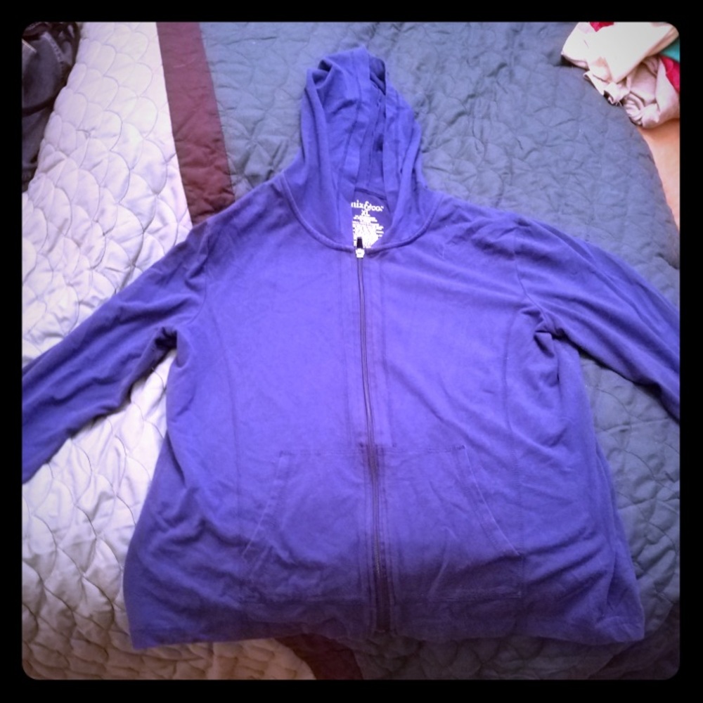 Royal blue zip up hoodie