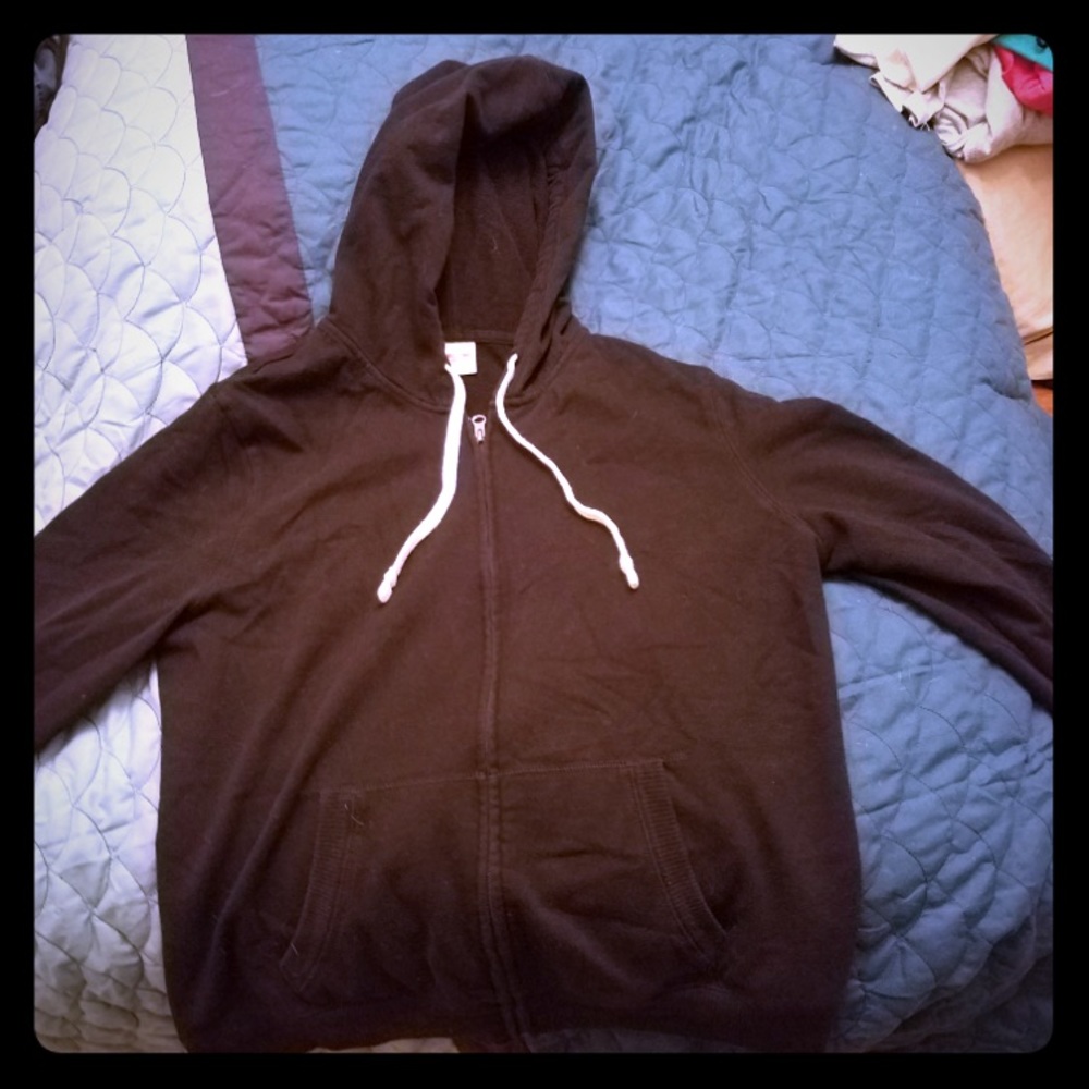 Black zip up hoodie