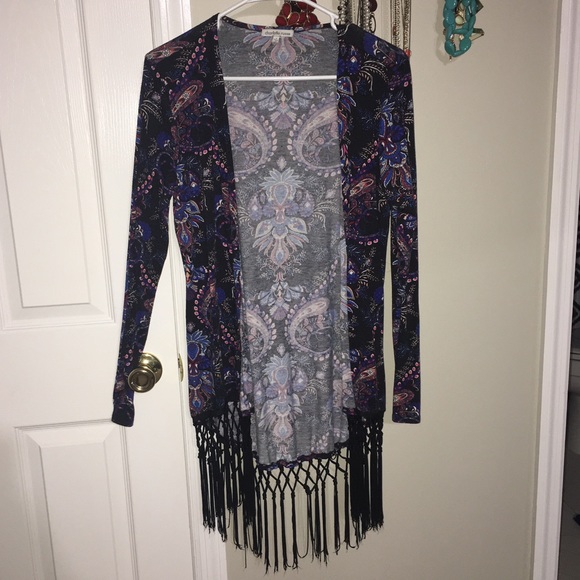 Charlotte Russe Sweaters - Paisley cardigan