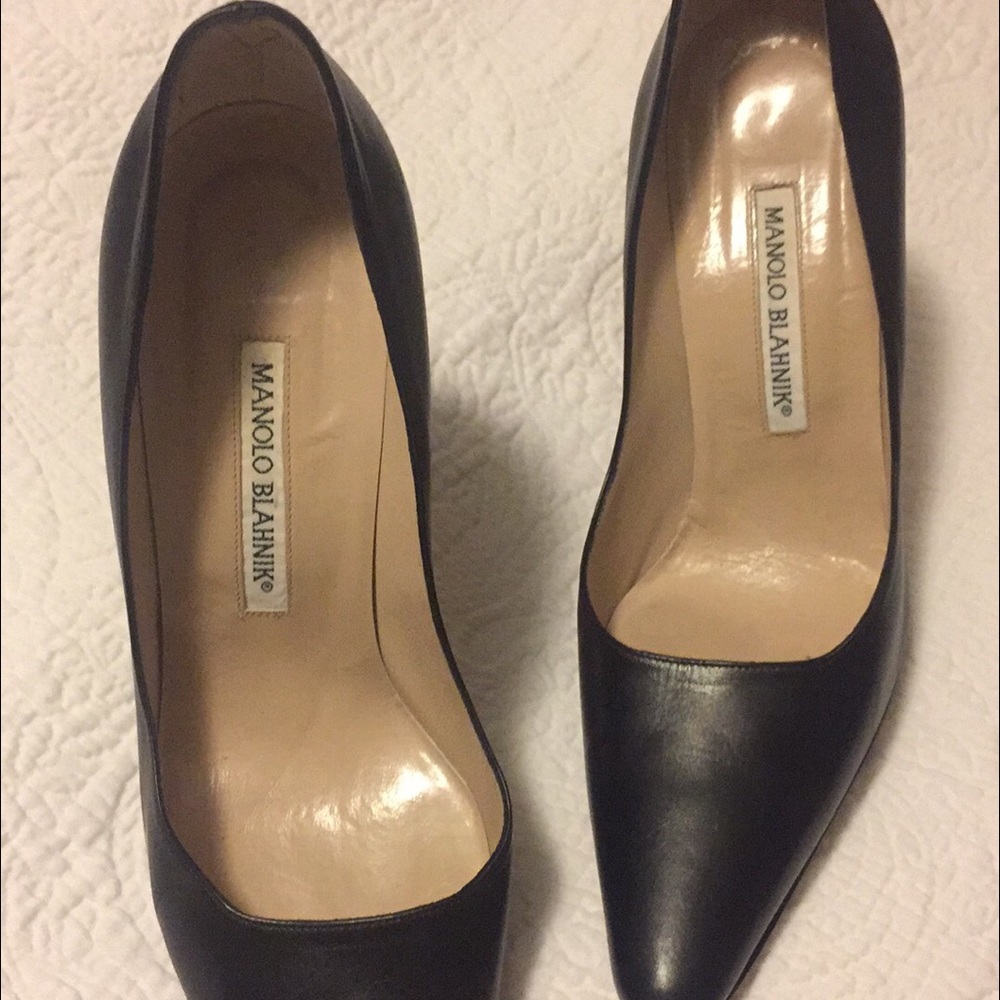 Manolo Blahnik black shoes