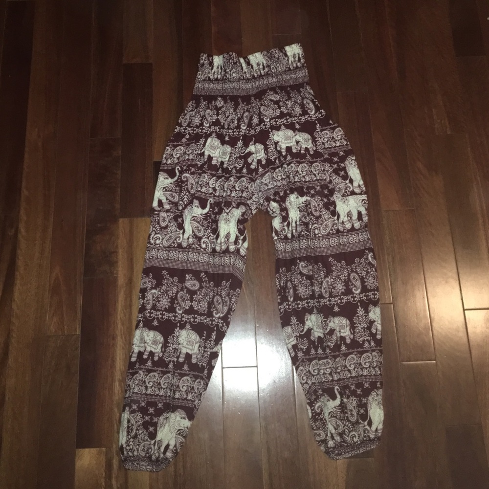 Elephant Pattern Pants