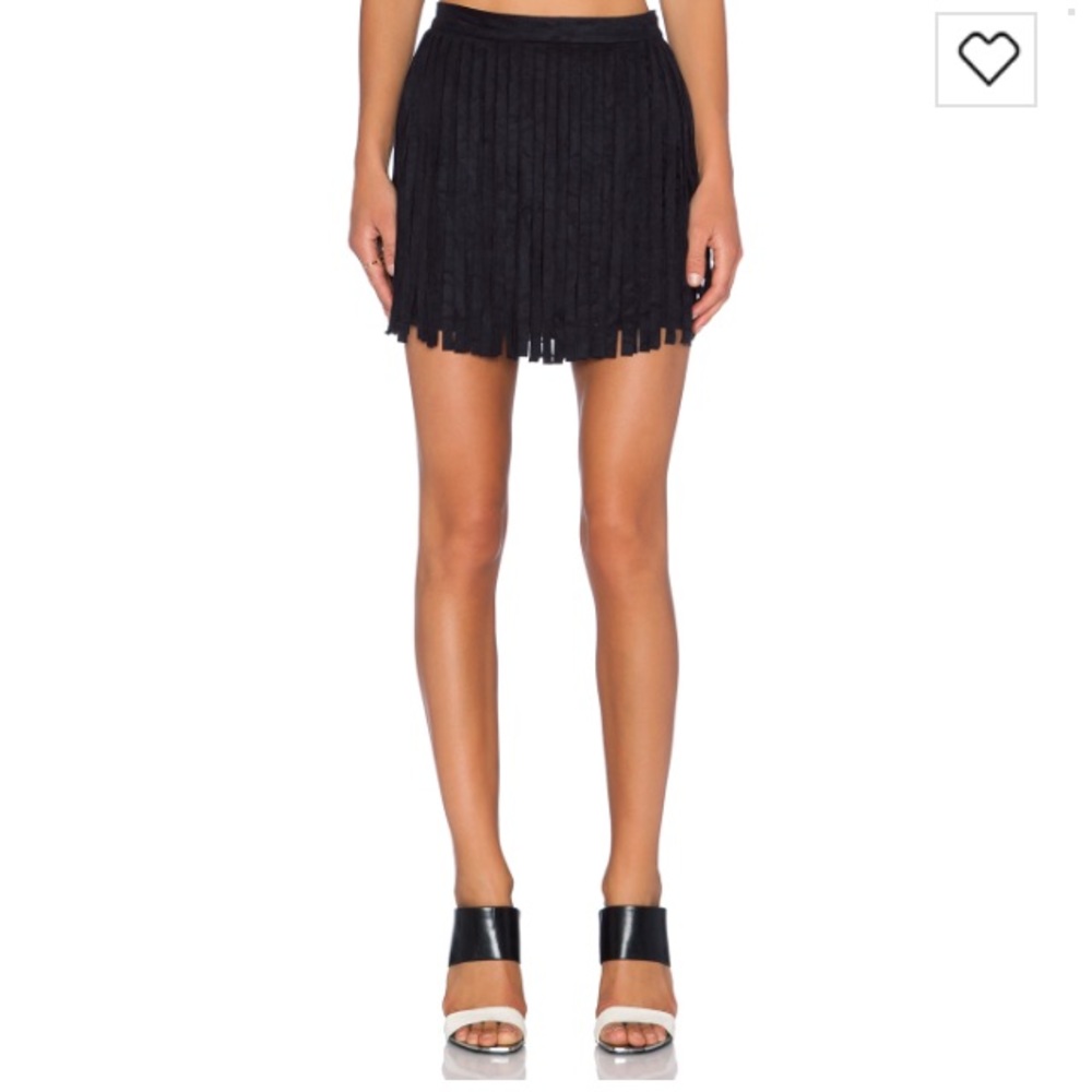 HOST PICK 🎈🌟🎈NWT black fringe skirt bb Dakota