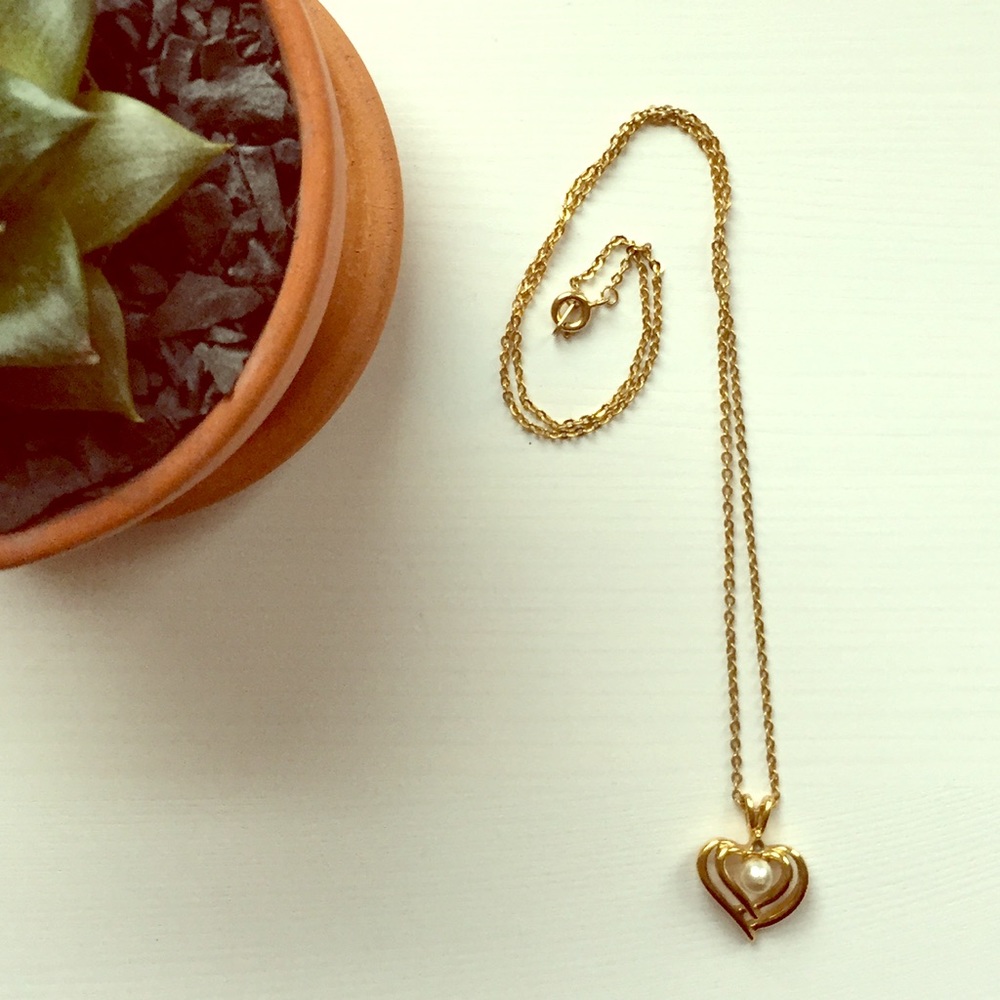 Gold Heart Necklace ❤️✨