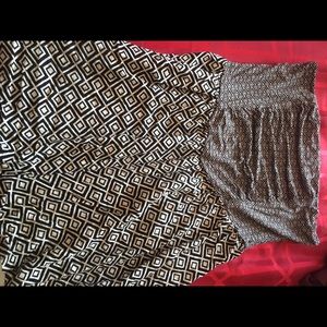 Roxy strapless short one piece size L