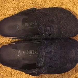 Birkenstock Boston - Grey Wool
