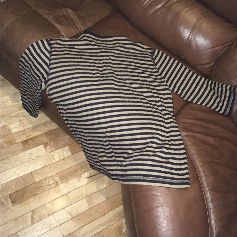Men's brown three-quarter inch sleeves shit - Picture 4 of 4