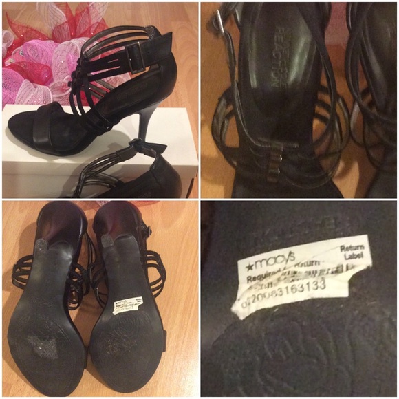 🌹Kenneth Cole Black Leather Heels🌹 - Picture 2 of 4