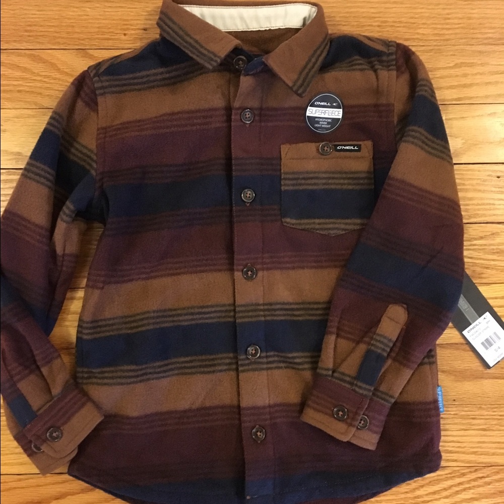 O'Neill boys fleece button down shirt.