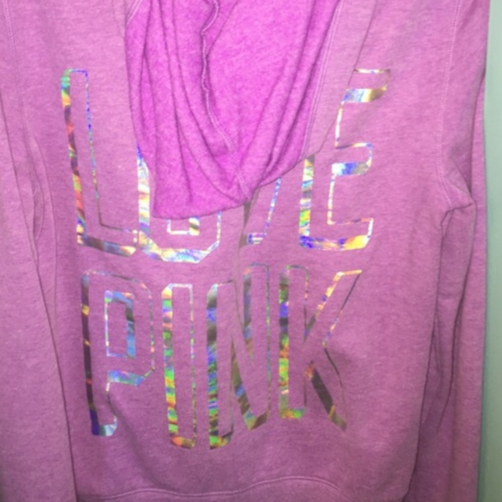 Victoria's Secret Pink Holographic Zip Up