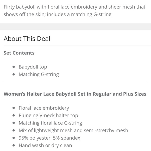 Floral Lace 2PC Lingerie Set l Plus Too - Picture 5 of 5