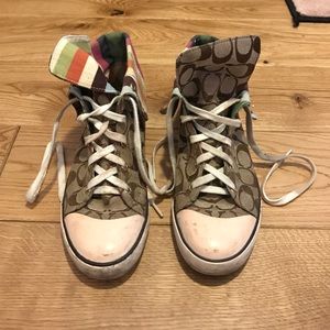 SOLD - Coach High Top Bonney Sneakers Sz 8.5
