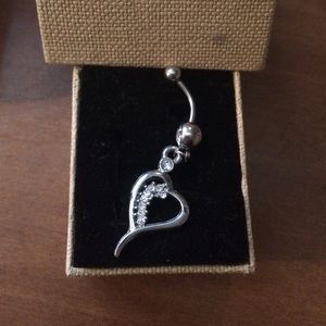 Navel ring new sterling silver