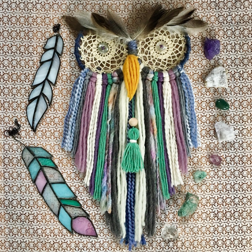 Jeweled Owl Dreamcatcher