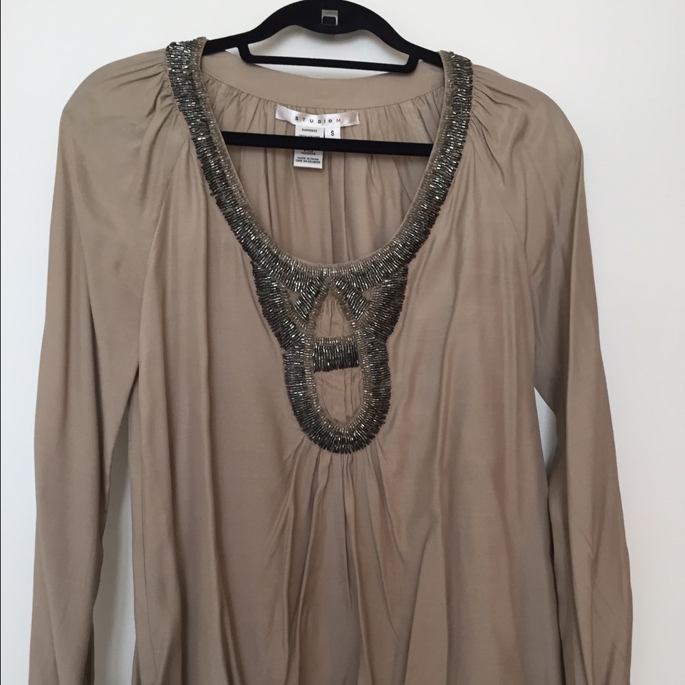 Beaded Statement Top