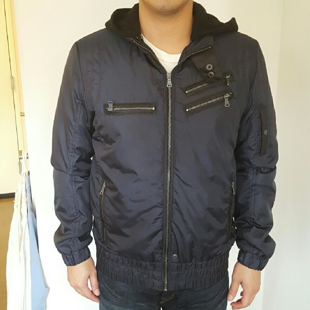 Mens Guess Hooded Jacket