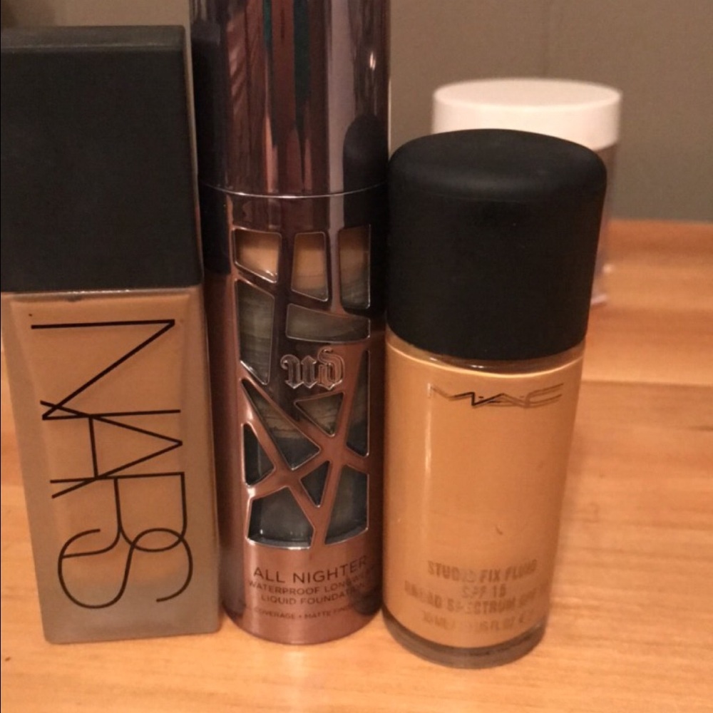 Mac, urban decay, and NARS foundation bundle