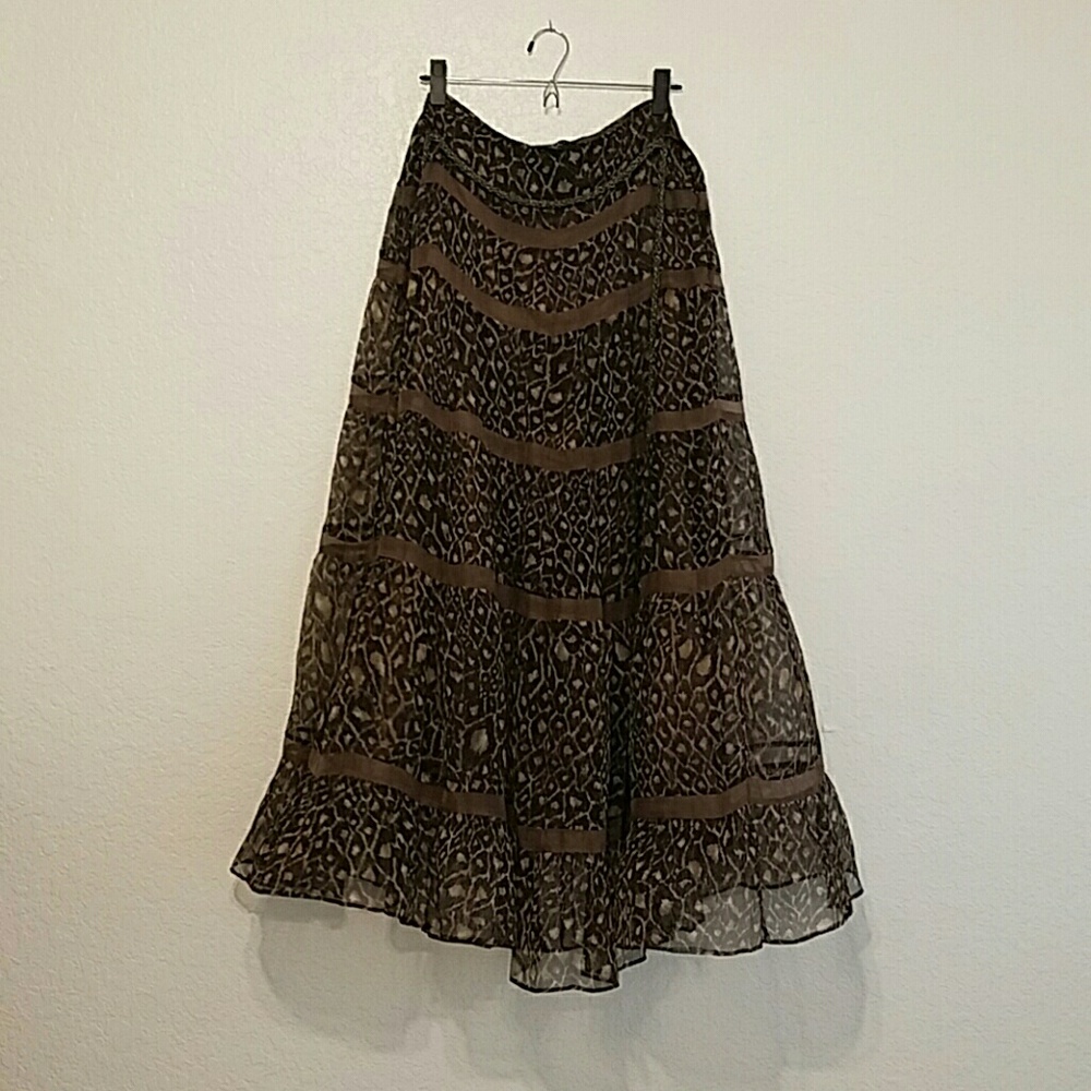 Geometric print skirt