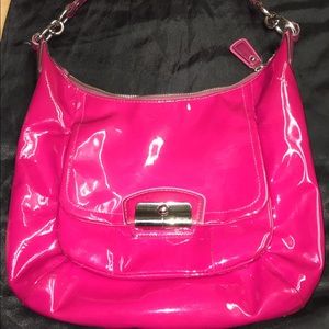Coach Kristin hobo bag hot pink