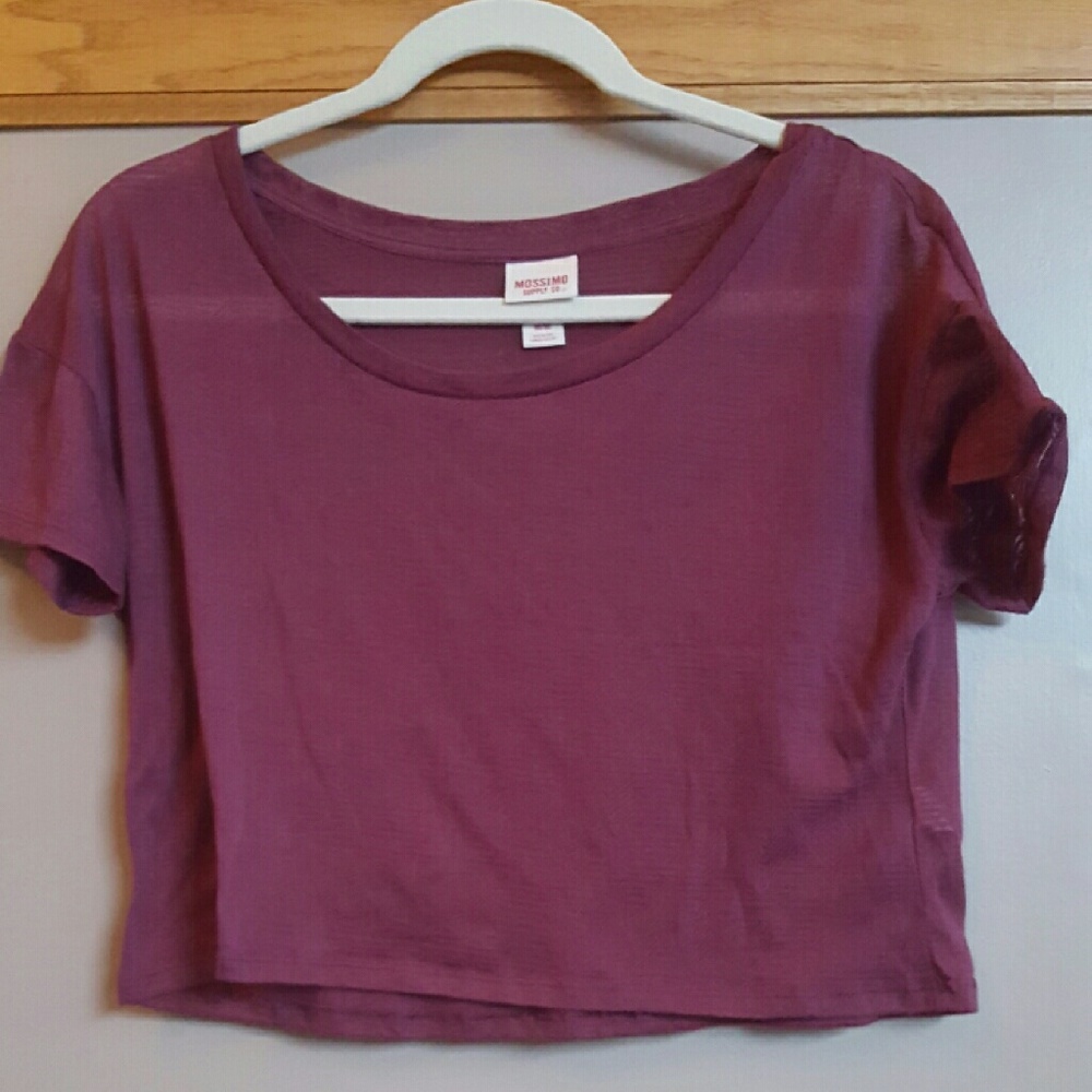 Maroon crop top
