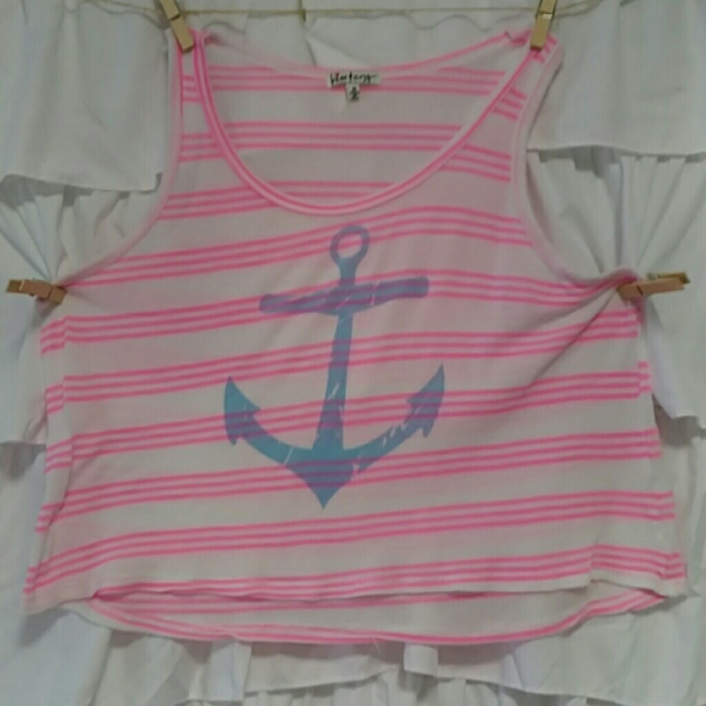 Anchor High Low Crop Top Size L