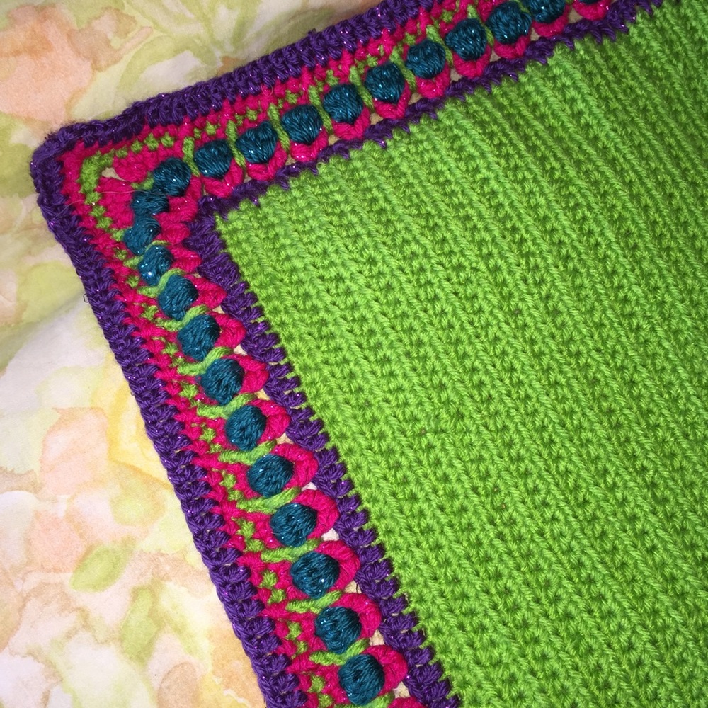 Crochet evil clown baby blanket custom - Picture 2 of 3