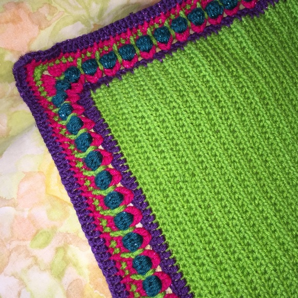 Crochet evil clown baby blanket custom - Picture 2 of 3