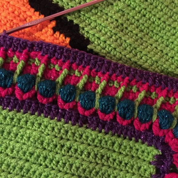 Crochet evil clown baby blanket custom - Picture 3 of 3