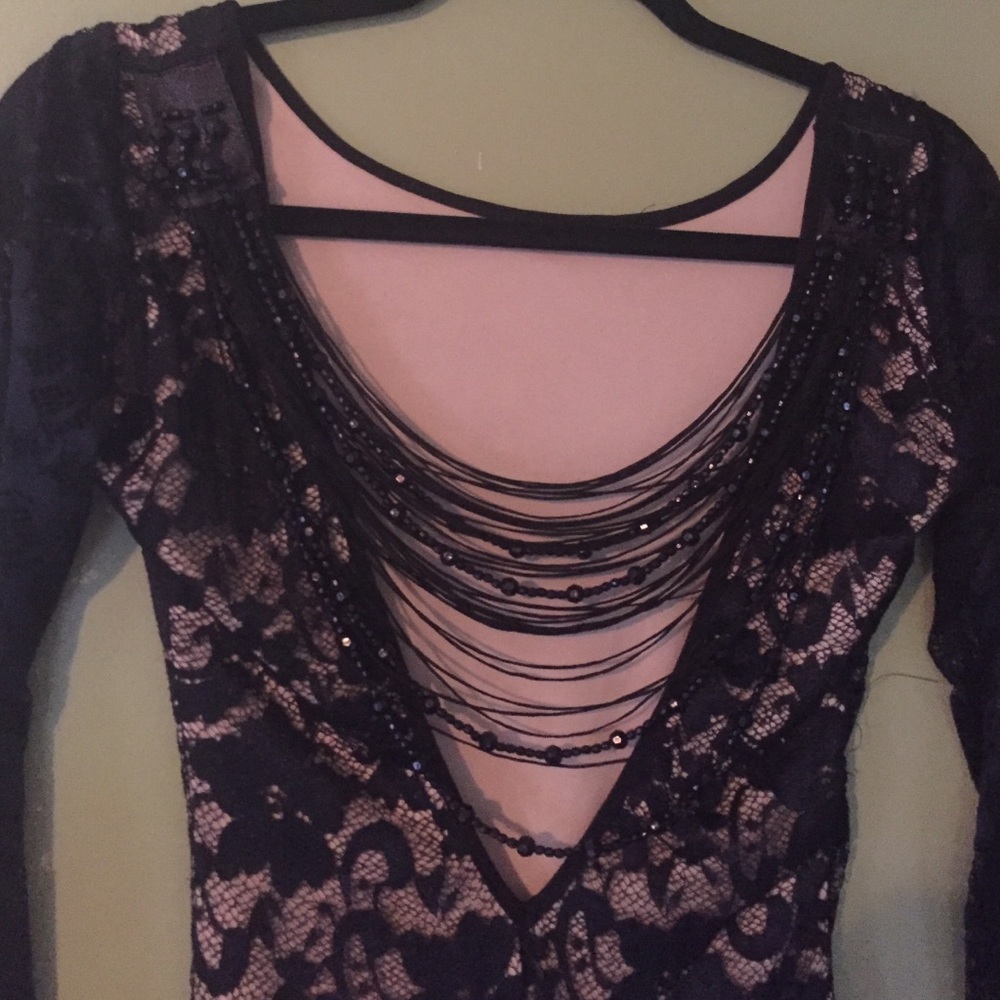 Beaded back dress