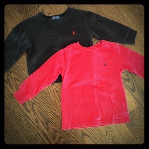 Set of 2! Polo Long Sleeve Shirts