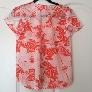 J.Crew 00 floral print top