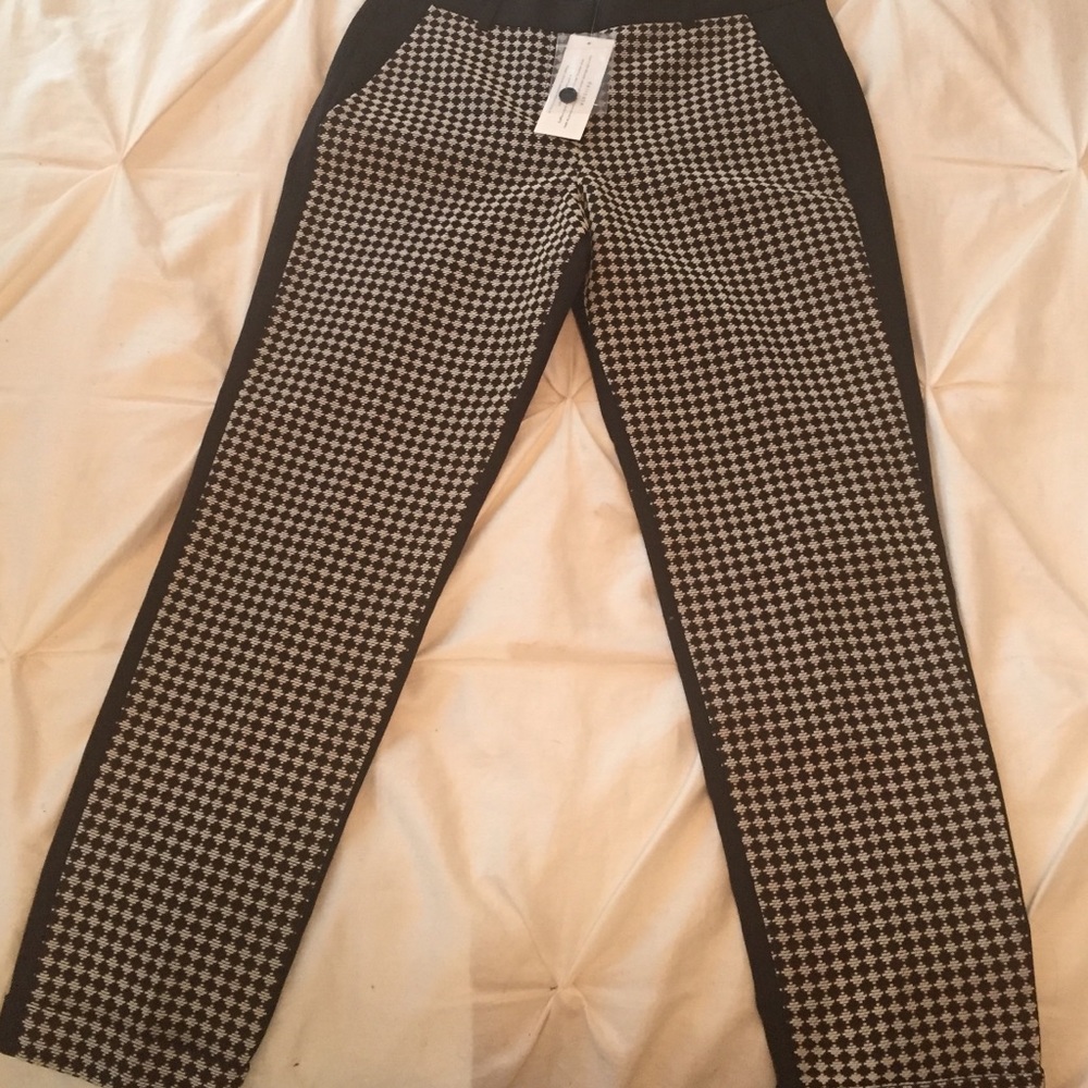 French Connection diamond jacquard trouser