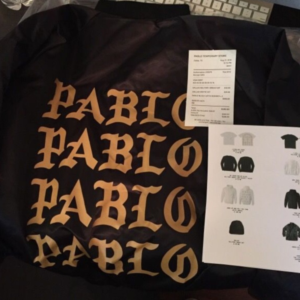 Authentic Yeezy PABLO Bomber Jacket