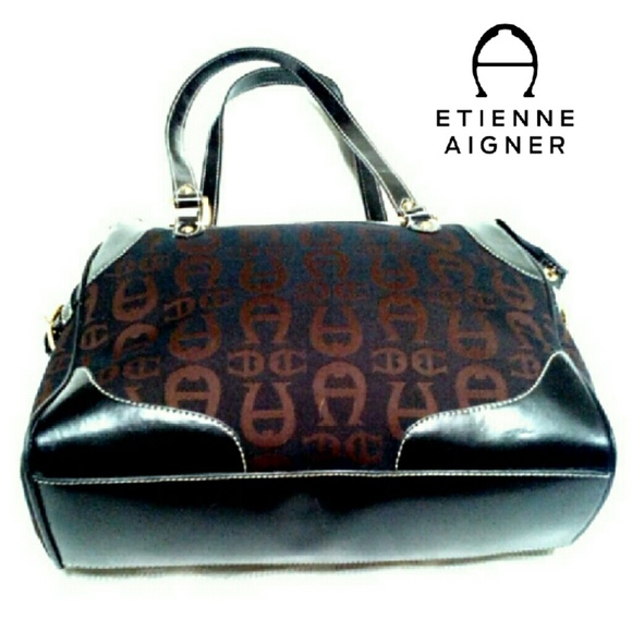 Etienne Aigner Handbags - 🌟HP🌟ETIENNE AIGNER SIGNATURE A  CLOTH &;LTHR BAG