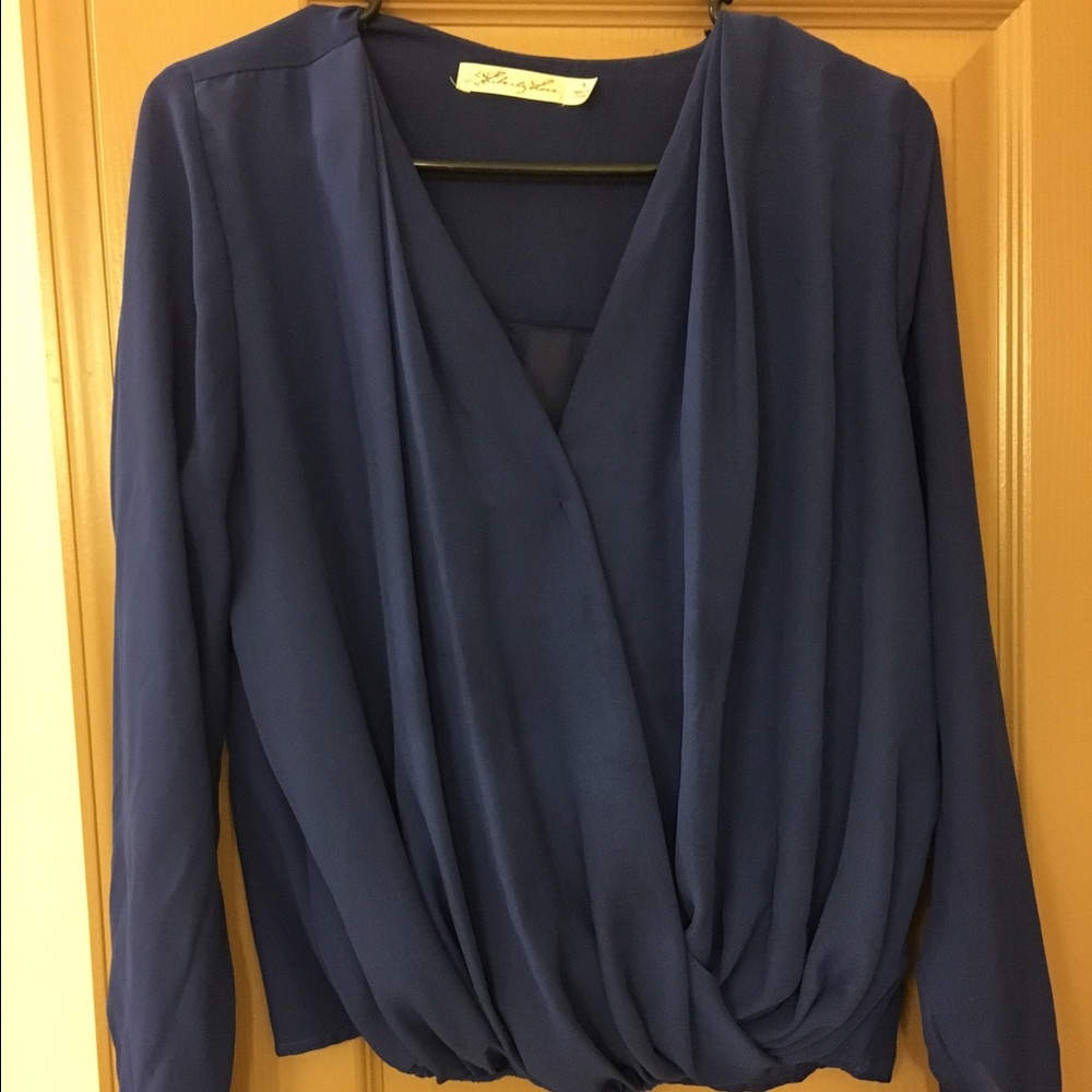 Royal Blue Blouse