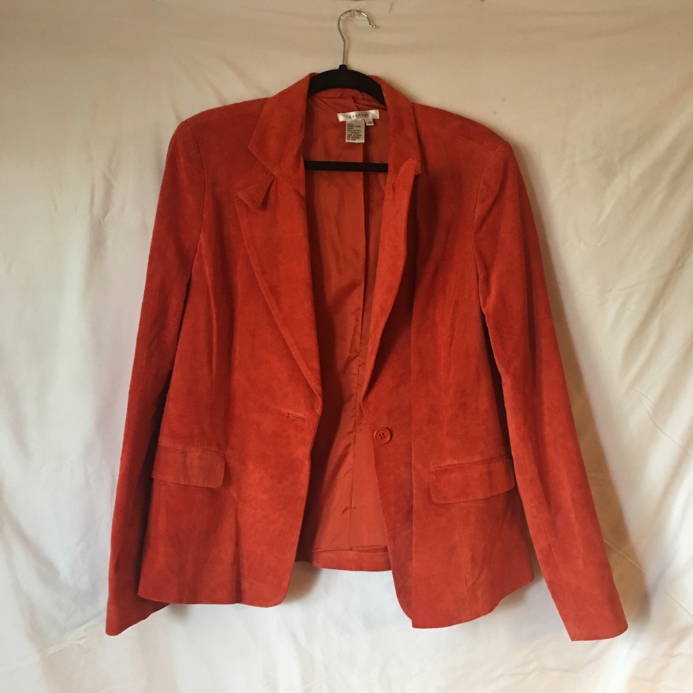 Orange Suede Blazer