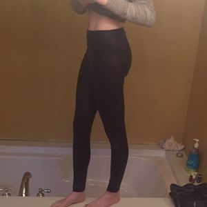 More pictures of faux leather leggings